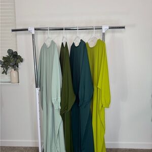 Elegant Maxi Dresses in Assorted Greens